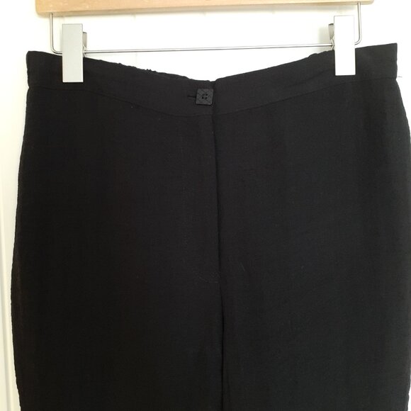Habitat Crinkle Flood Pants with Hem Button Detail Black Size S - Picture 4 of 12